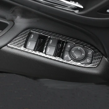 ABS Oglekļa šķiedras Chevrolet Equinox 2017 2018 piederumi Durvju Loga stiklu Pacēlāju Vadības Slēdzis Paneļa Vāku Apdare Auto stils Attēls