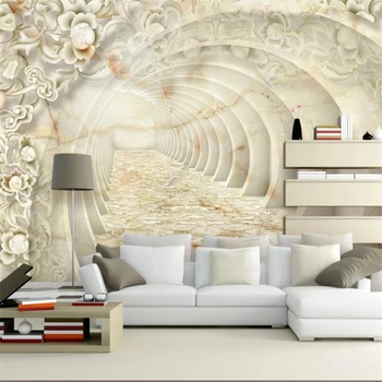 Pielāgot 3d foto tapetes modelis jade palīdzības marmora materiāls papier peint dīvāns fona sienas dzīvojamās istabas sienas фотообои Attēls