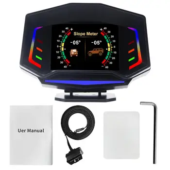 Hud Spidometrs Head-up Display Par Automašīnas Vējstikla GPS Digitālā Spidometra Ātruma Signāls Noguris Braukšanas Brīdinājuma Vējstikla Attēls