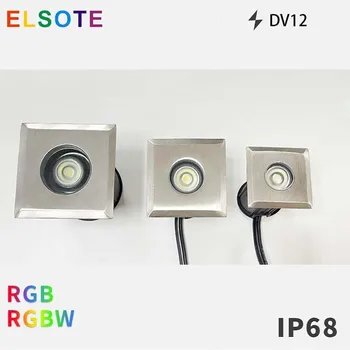 Ūdensizturīgs IP68 Iegulto Uzmanības centrā 3W DC12V Nerūsējošā Āra Pazemes LED Lampas RGBW Aprakti Pagalmā Lampas Gaismas Ainavas Attēls