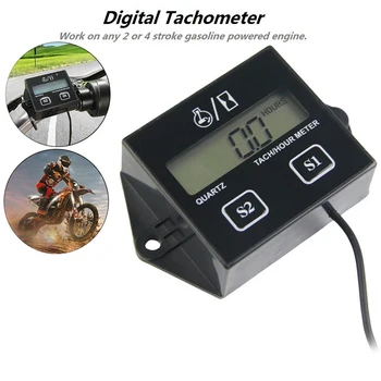 Motocikla Ātrums, Laika Taimeris, LCD Displejs ar Motocikla Motora Tahometrs, un Taimeris Nomaināms Un Nav nomaināmas Baterijas Attēls