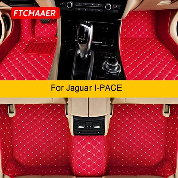 FTCHAAER Pasūtījuma Automašīnas Grīdas Paklāji Jaguar IPACE I-PACE Auto Paklāji Pēdu Coche Accessorie Attēls