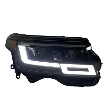 Auto Stils Galvas Lampas Range Rover Lukturu Projektora Objektīvs 2014-2017 Zemes Dinamiskā Signāla Drl Automobiļu Piederumi Attēls