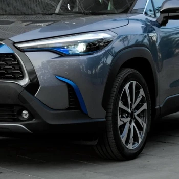 Toyota Corolla Krusta 2020 2021 ABS Chrome Blue Priekšējie Miglas lukturi, Lampas Bezel Vāka Apdare Ārpusi Dekorē Attēls