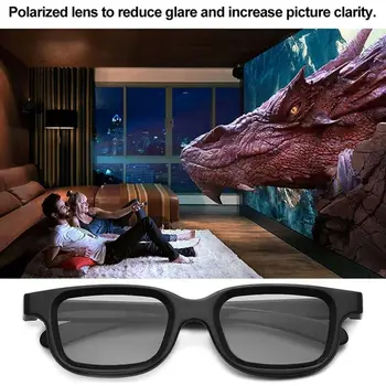 3D TV 3D Brilles, 3D Portatīvo Spēļu Polarizētas Filmas Spēle Brilles DVD Anaglyph Attēls