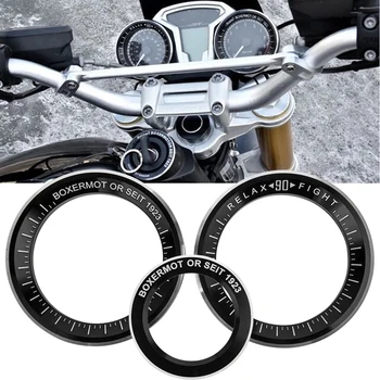 Motociklu Techometer Spidometrs Aizdedzes Startera Bloķēšanas Taustiņu un Gredzenu Vāks-BMW R Deviņi T R9T 2014 2015 2016 Attēls