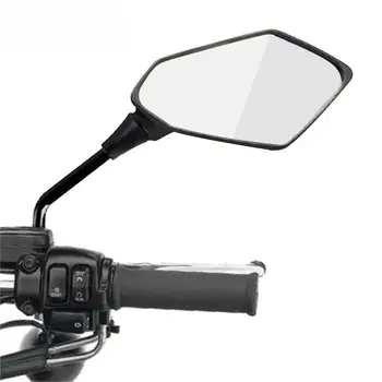 2gab/Pārī Motociklu Atpakaļskata Spogulis Scooter Motokrosa Atpakaļskata Spoguļi Electrombile otrā Pusē Izliekts Spogulis 8/10mm Attēls