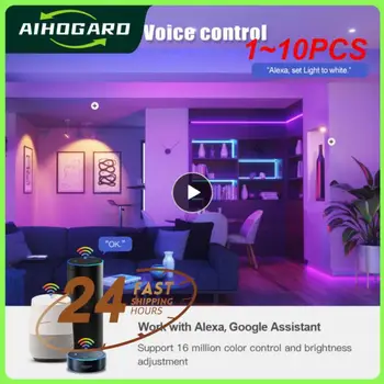 1~10PCS 15W Tuya Wifi Smart Gaismas Spuldze RGB E27 Led Spuldze Smart Home Tuya Lampas 110V Alexa Smart Lampas Attēls