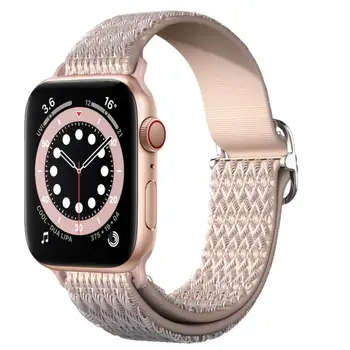 1 Gab Apple Watch7 Nomaiņa Delnas Siksniņu, Lai IWatch1/2/3/4/5/6 Regulējams Dimanta Elastīga Siksna Watchband 6 Krāsas Pēc Izvēles Attēls