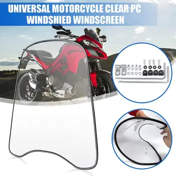 Premium Viegls Skaidru Redzamību Pagarināšanu Spoileris Priekšējā stikla par Motorollera Motociklu Vējstikla Motociklu Deflektors Attēls