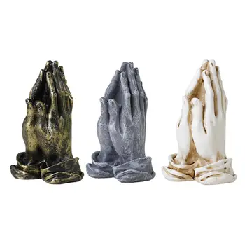 Lūgšanas Rokās Statuetes Modelis Vintage Stila Atsevišķu Mākslas darbu Rokas Žestu Statuja, par ministru Kabineta Mājas Dzīvojamā Istaba Guļamistaba Dekori Attēls