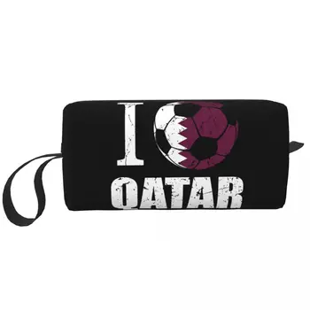 Custom man Patīk Kataras Futbola Tualetes piederumu Soma Sieviešu Kosmētikas Aplauzums Organizators Dāmas Skaistumkopšanas Uzglabāšanas Maisi Dopp Komplekts Lietā Kastē Dāvanas Attēls