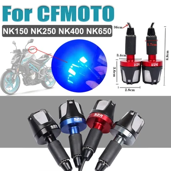 Par CFMOTO KF NK250 NK150 NK400 NK650 MK 250 400 Motociklu Aksesuāri LED Apgaismojums Stūres Rokturi Rokturi Bārs Beigām Pievienojiet Klp Attēls