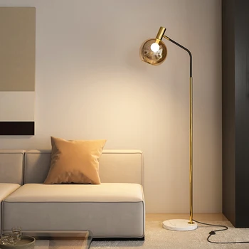 Minimālisma Affordable Luxury Stilā Grīdas Lampas, Dzīvojamās Istabas, Guļamistabas Gultas Amerikāņu Retro Stila Radošo Vertikālā Galda Lampa Attēls