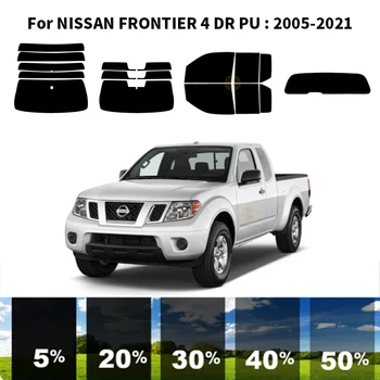 Sagrieztos nanoceramics auto UV Window Tint Komplekts Automobiļu Logu Plēves Priekš NISSAN FRONTIER 4 DR PU 2005-2021 Attēls