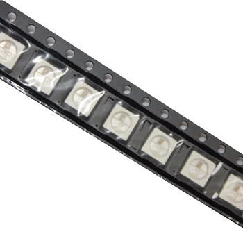 500Pcs WS2812B (4Pins) LED Chip 5050 RGB SMD Baltā Versija WS2812 Individuāli Adresējama Digitālo Pikseļu DC5V Attēls