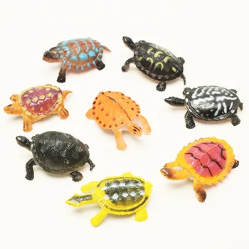 8pcs Simulācijas Bruņurupuci, Vardi Modeļi Bērniem Cute Karikatūra Skaitļi Rotaļlietas Radošo Krāsains Mini Dzīvnieku Klasisks Krabis Modelis Rotaļlietas Attēls