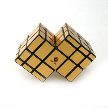 Dubultā 3x3 Conjoined Spogulis Sejas Magic Cube Ātrums Cube Puzzle Rotaļlieta Bērniem Zēni Dāvanu Burvju Rotaļlietas, prāta Spēles Bērniem Dāvanas Attēls