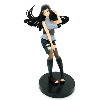 19cm Anime Naruto Hyūga Hinata Seksīga Meitene, Ninja Statuetes PVC Rīcības Attēls Statuja Kolekcionējamus Modelis Rotaļlietas Darbvirsmas Apdare Lelle Attēls