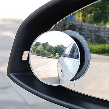 2gab 360 Platleņķa Apaļi Izliekta Spoguļa Automašīnu Transportlīdzekļa Sānu Blindspot Blind Spot Spogulis, Platleņķa Atpakaļskata Spogulis, Mazs Apaļš Spogulis Attēls