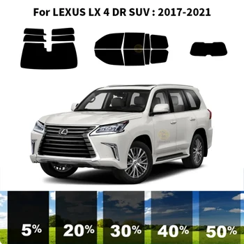 Sagrieztos nanoceramics auto UV Window Tint Komplekts Automobiļu Logu Plēves, Par LEXUS LX 4 DR SUV 2017-2021 Attēls