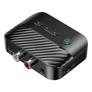 Bluetooth 5.3 Automašīnas AUX Audio Adapteri Uztvērējs, 3,5 Mm Bezvadu Brīvroku Zvanu Mūzikas Audio Adapteris Auto Un TV, Skaļruņi Izturīgs Attēls