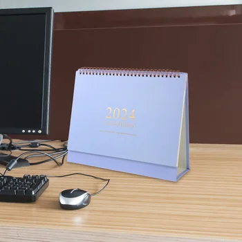 Galda Kalendārs Office Home Rotājumi Jauno Gadu Stāv Flip Desktop Kalendārs Portatīvo Ikdienas Plānošanas Mēneša Kalendārs Attēls