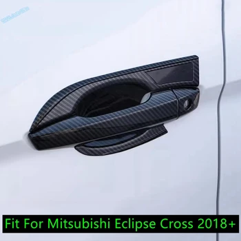 Auto Ārējo Ārējā Durvju Roktura Nozvejas Vāks Durvis Bļodā Aizsardzības Apdares Ielīmi, Mitsubishi Eclipse Krusta 2018-2022 Piederumi Attēls