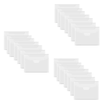 60 Gab Skaidrs, Zīmogu Un Mirst Uzglabāšanas Soma Resealable Kabatu Lielā Aploksnē Gadījumā DIY Scrapbooking Papīra Karte Attēls