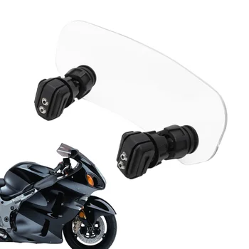 Vējstikla Pagarināšanu Paaugstināta Skaidrs, Motocikla Priekšējā Stikla Motociklu Vēja Ekrāna Deflektoru Lielu Motociklu Vēja Ekrāna Attēls