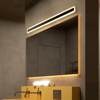 Vairs Ziemeļvalstu Akrila Vienkāršu LED Sienas Lampas, Vanna, Kāpņu Guļamistaba vannas istabas sienas apgaismojuma led Spogulis apdares gaismas Gultas lightings Attēls