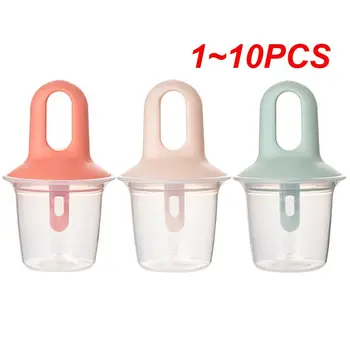 1~10PCS Mini Ice Cream Ice Nop Milkshake Pelējuma Portatīvo Pārtikas Klases Popsicle Pelējuma Bērniem Bērnu Mājās uztura Bagātinātājs Attēls