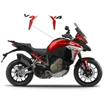 Jaunu 3D Stiker Par Ducati Multistrada V4 2021 2022 Sānu uzlīmes Degvielas tvertnes uzlīme Priekšā uzlīme V4 LOGO sticke Attēls