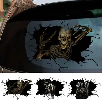 Halloween Auto Dekori Auto Durvīm Uzlīme Šausmu Apdare Spēcīgu Saķeri Izveidot Halloween Noskaņojumā Auto Pikaps Kravas automašīnu SUV Attēls